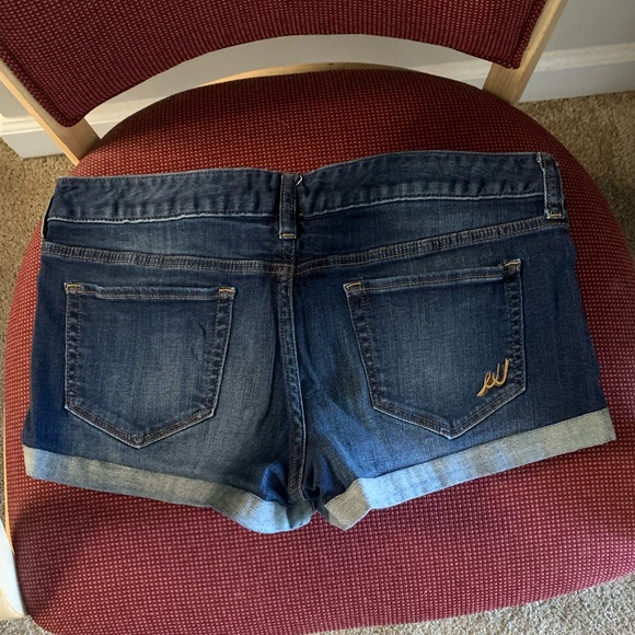 Express Dark Blue Jean Shorts - Picture 9 of 10